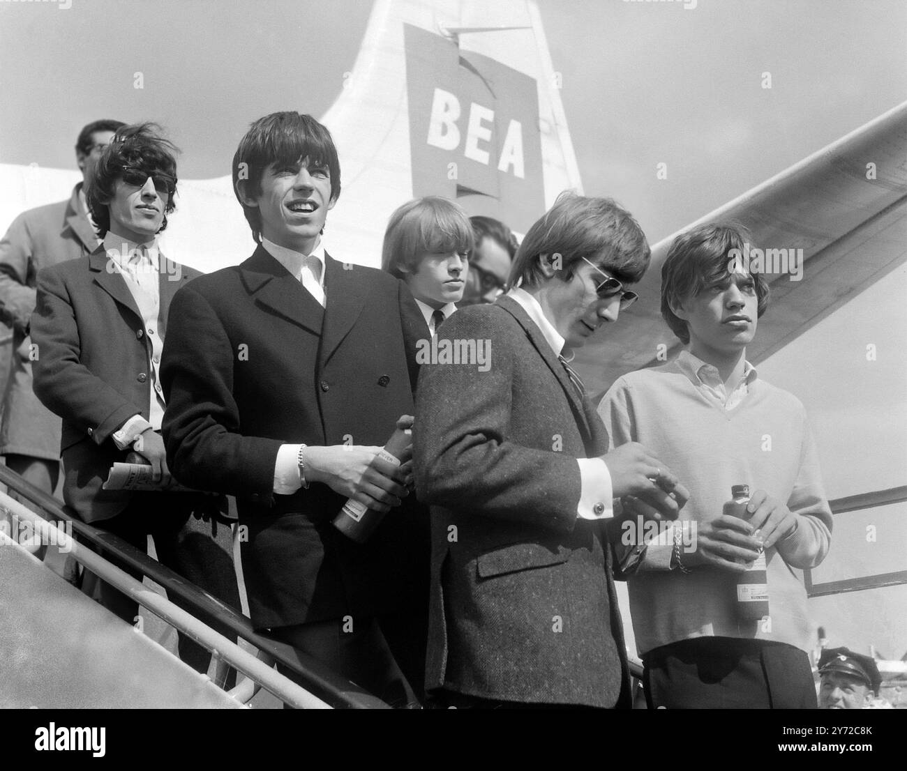 The rolling stones from left to right hi-res stock
