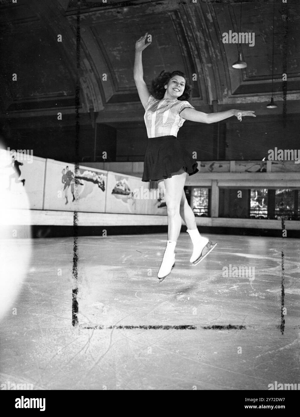 Ice Rink Maya Lin A graceful ballet step is introduced into skating by Swiss champion ...