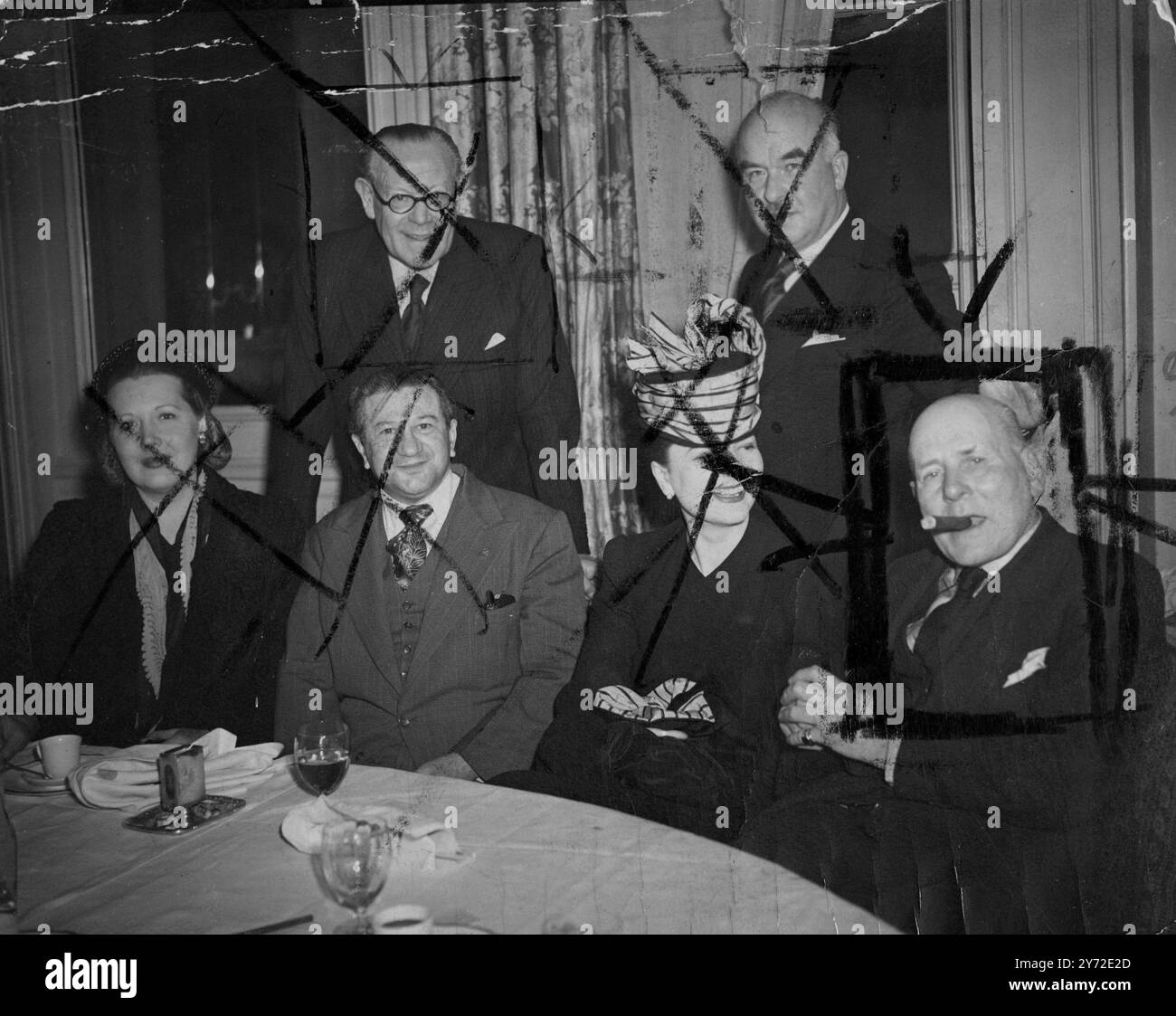 Firth Shephard gave a luncheon party at Claridge's Hotel, London. To ...