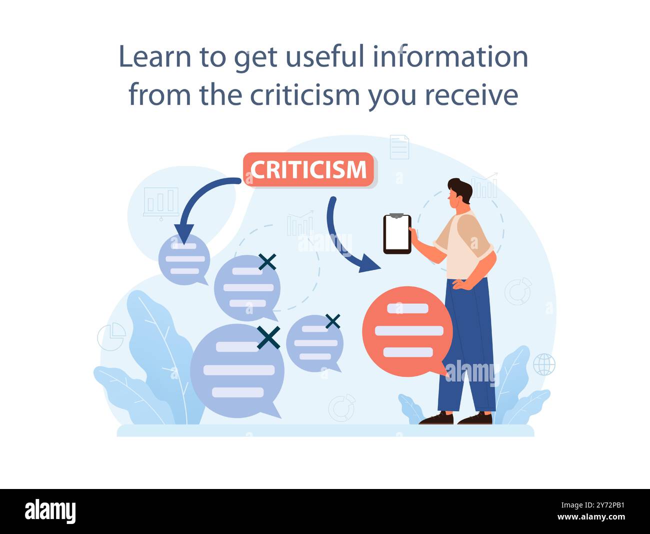 How to deal with judgement at work. Employee dealing with pressure from ...