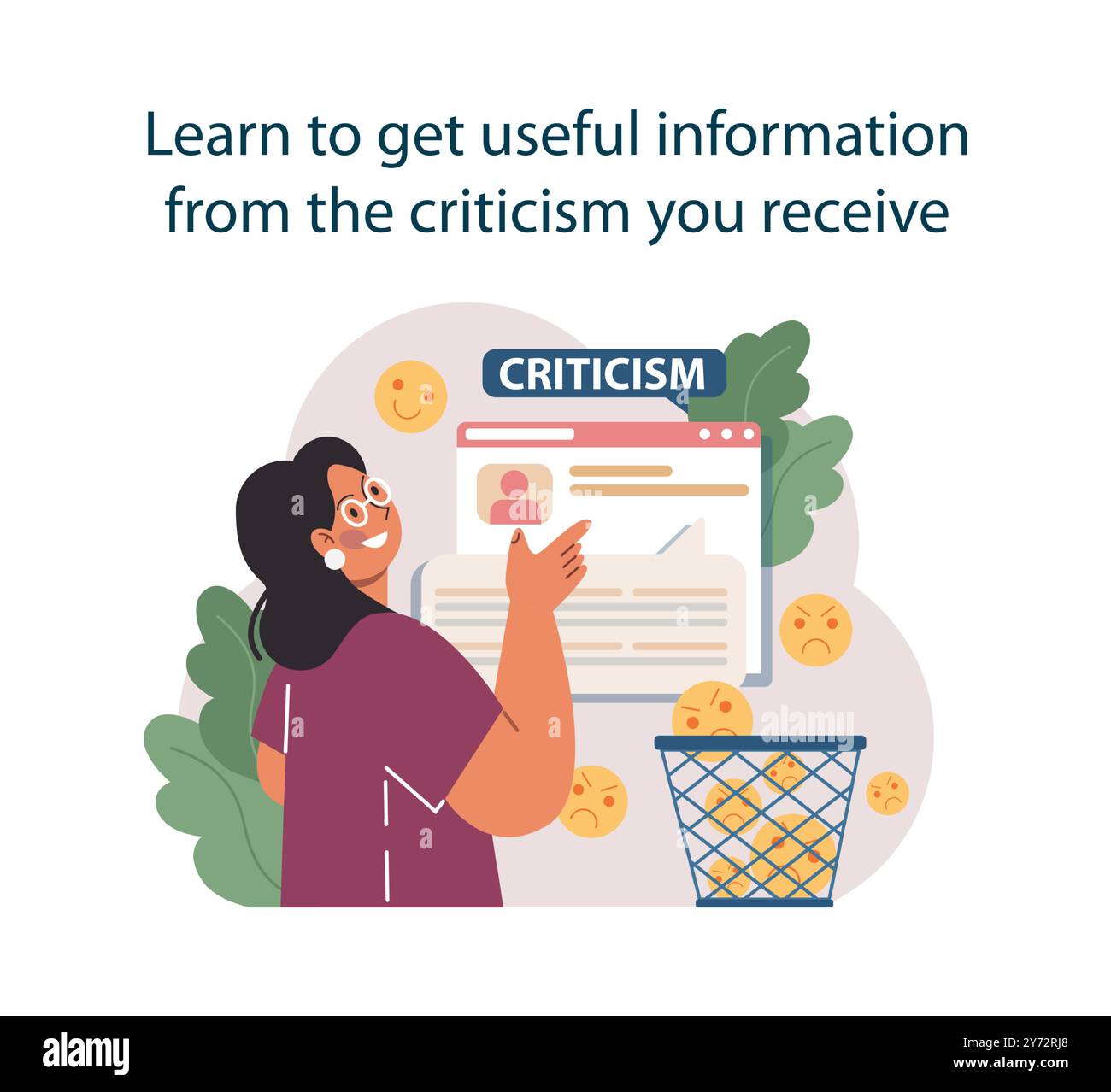 How to deal with judgement at work. Employee dealing with pressure from ...