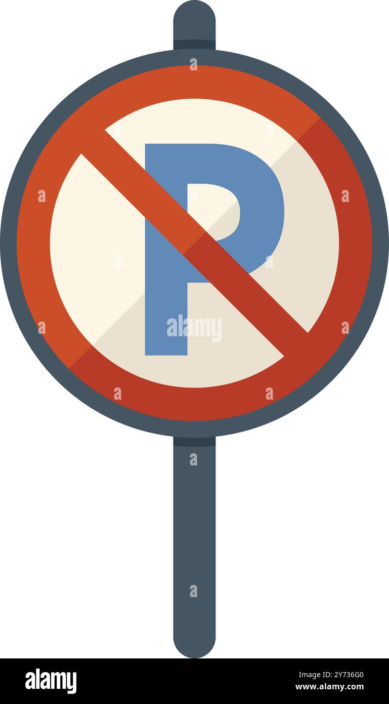 No standing sign no parking Stock Vector Images - Alamy