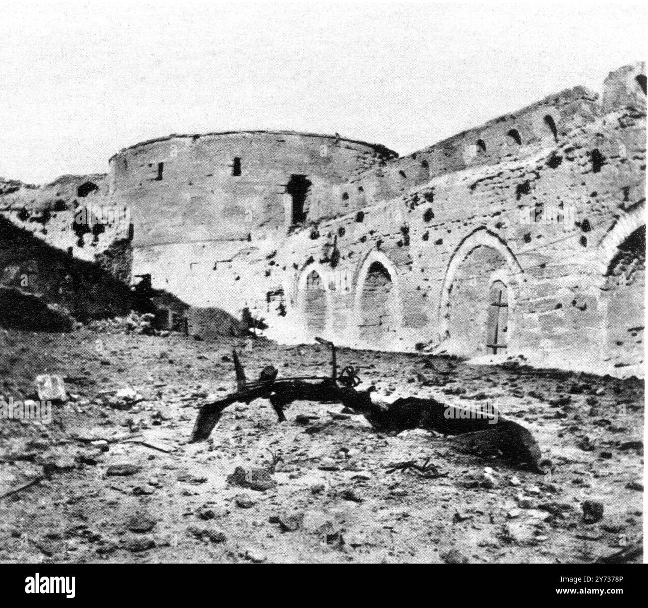 Machine gun towers Black and White Stock Photos &amp; Images - Alamy