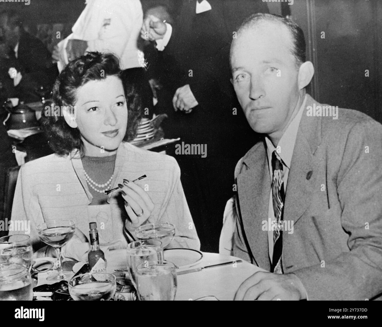 Bing Crosby and his wife Dixie Lee Crosby 1950 Stock Photo - Alamy