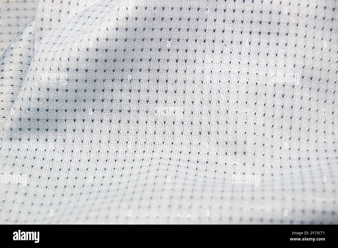 close up of jersey fabric texture Stock Photo