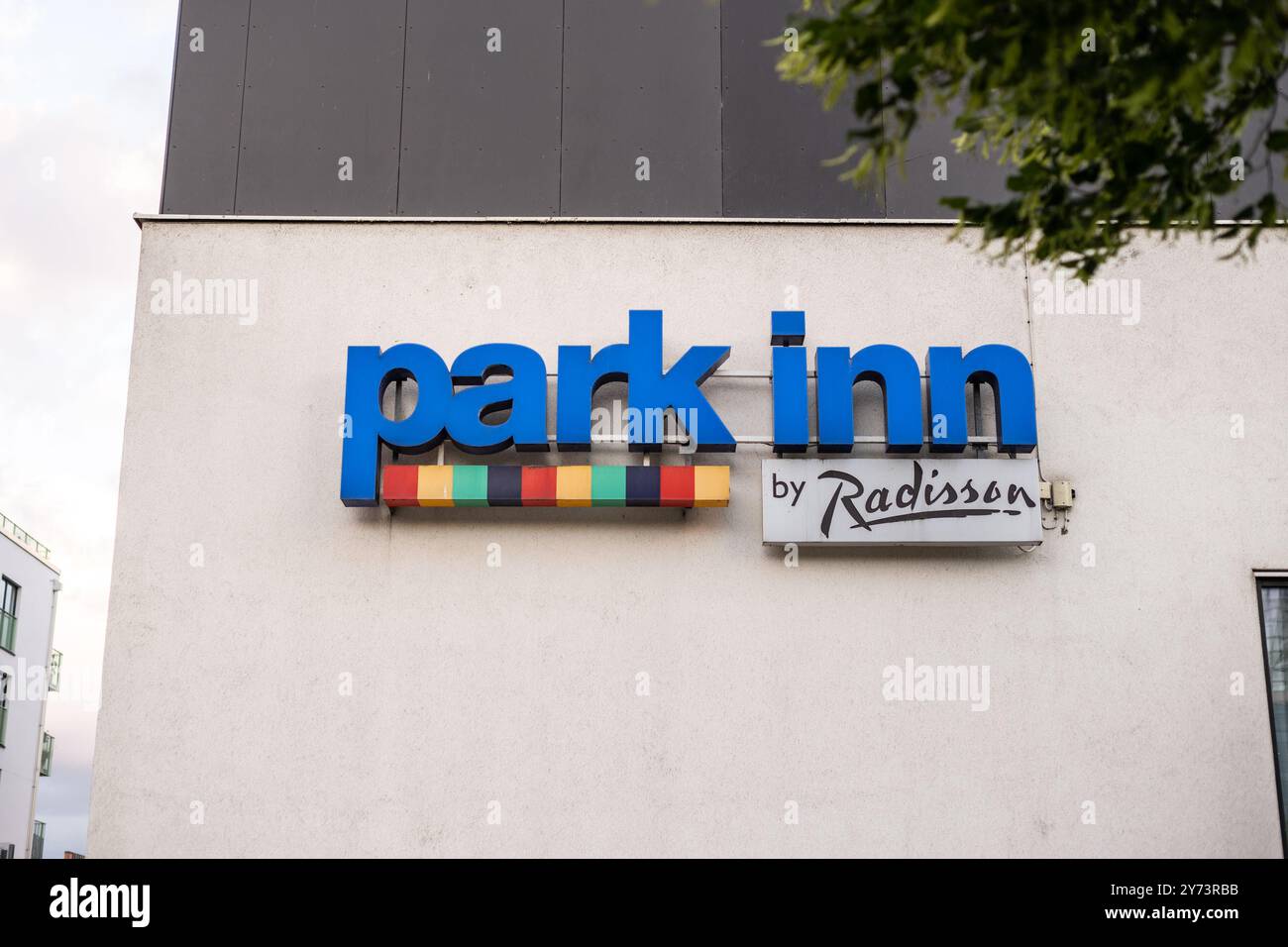 Malm?, Sweden - July 09 2022: Park Inn by Radisson sign on a facade ...