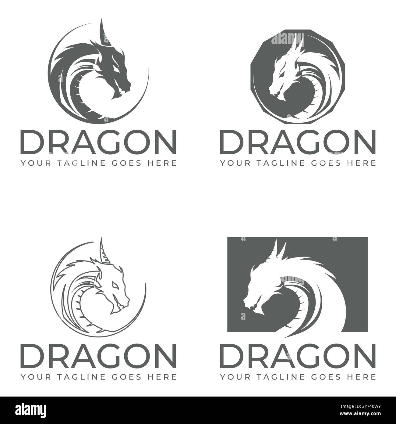 Vintage tribal black dragon tattoo design Stock Vector Image & Art - Alamy