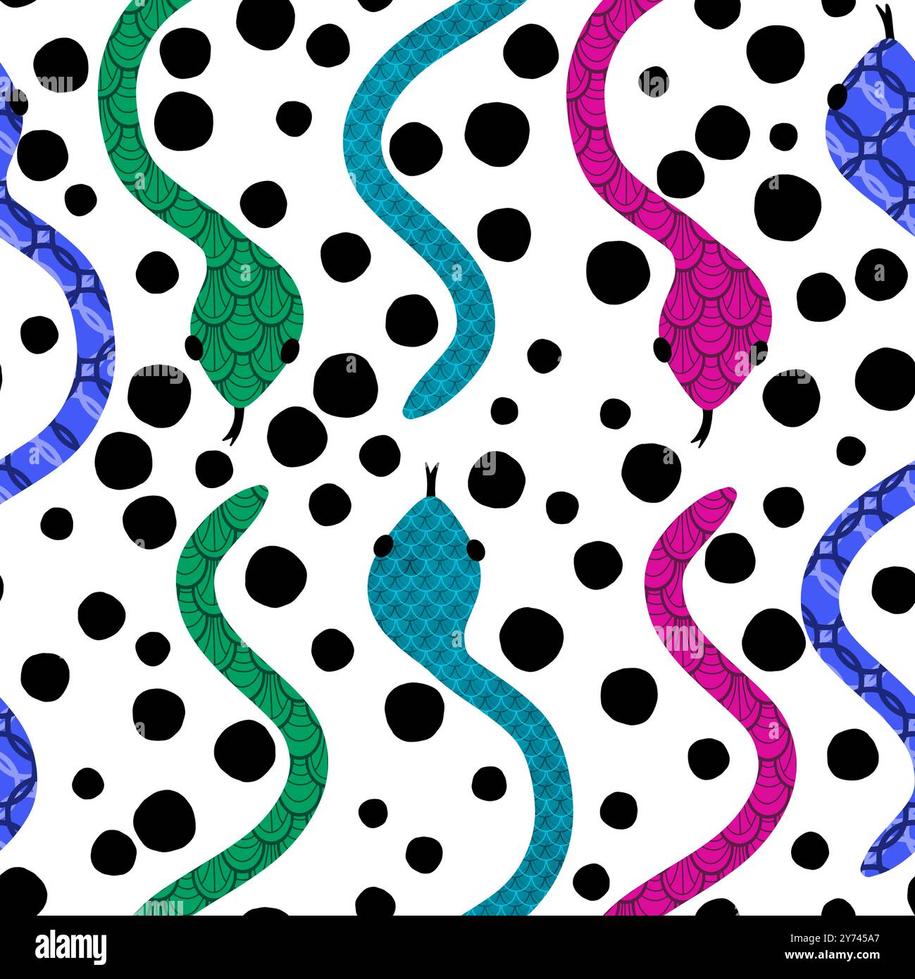 Wrapping Snake Design Summer cartoon animals seamless snake pattern for wrapping paper and ...