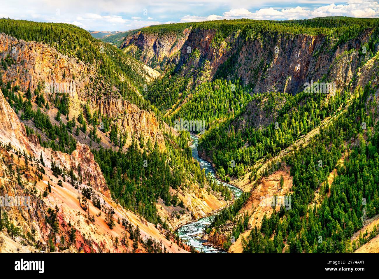Grand Canyon of the Yellowstone at Yellowstone National Park. UNESCO