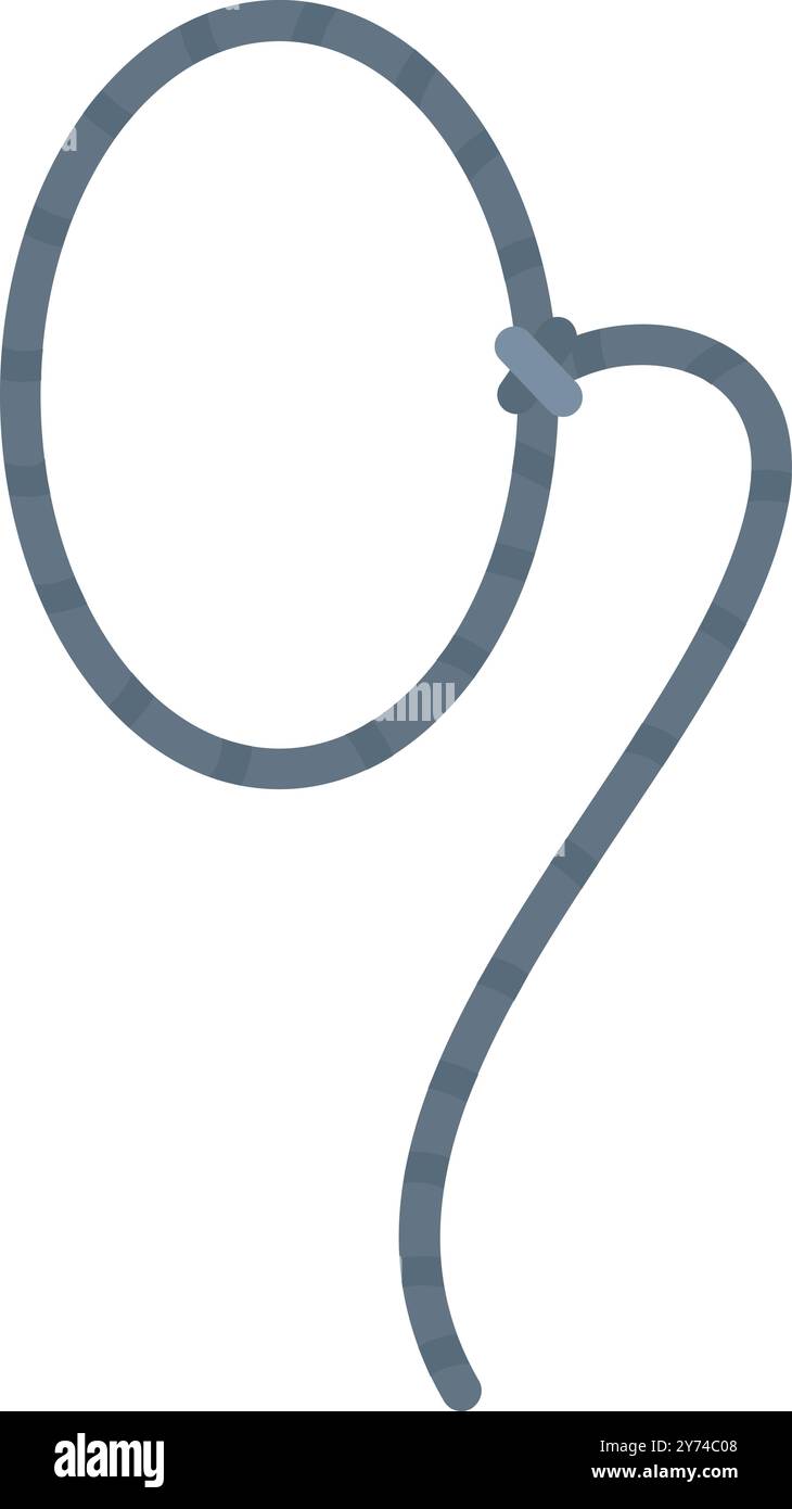 Lasso is made of strong rope with a loop on one end, it is a tool ...