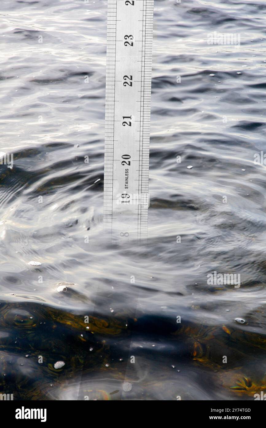 Water level rise, conceptual image. Stock Photo