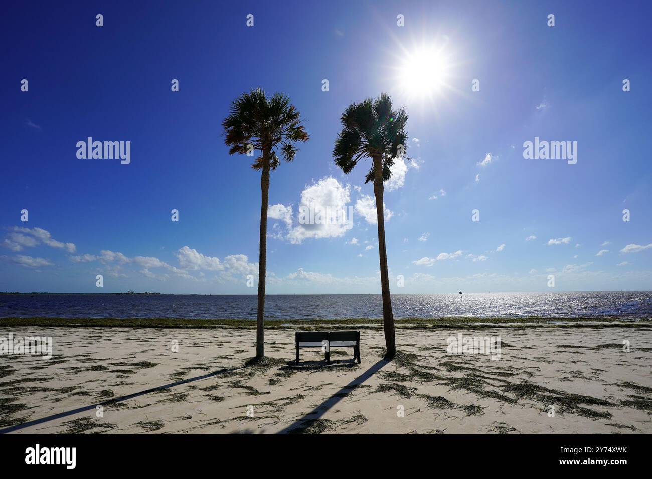 Keaton Beach is seen following Hurricane Helene on September 27, 2024