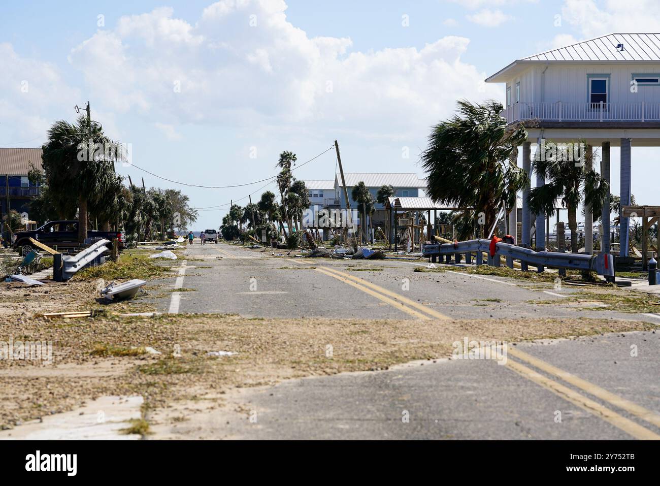 Damage from Hurricane Helene is seen on September 27, 2024 in Keaton ...