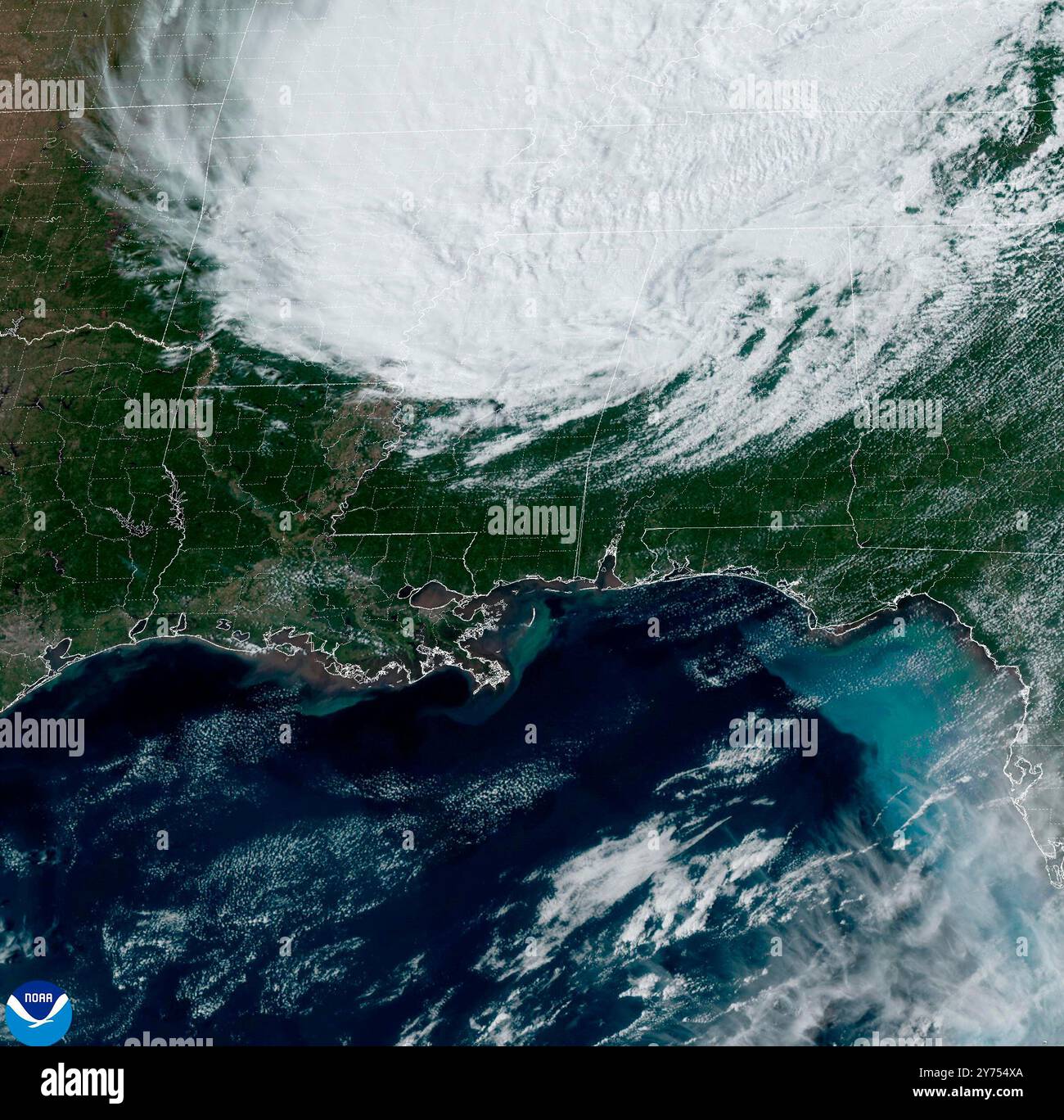 Usa. 27th Sep, 2024. Helene is tracking inland over the Southeast ...