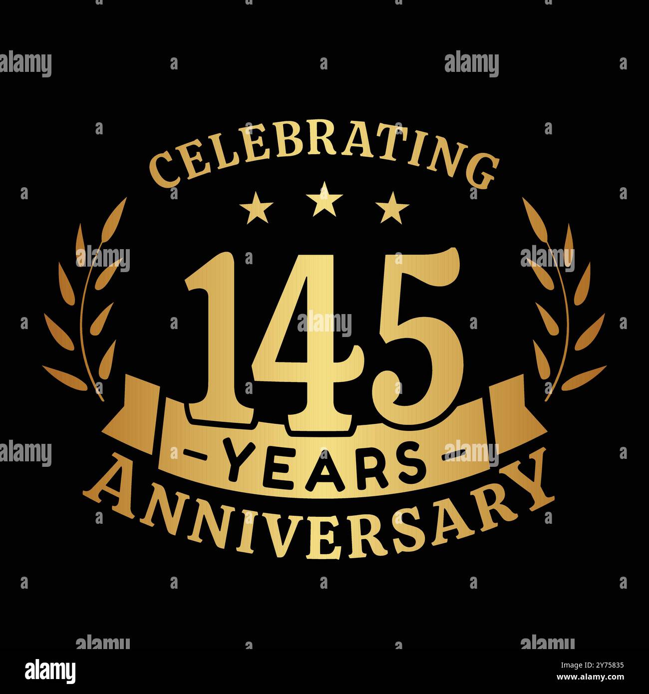 145 years Stock Vector Images - Alamy