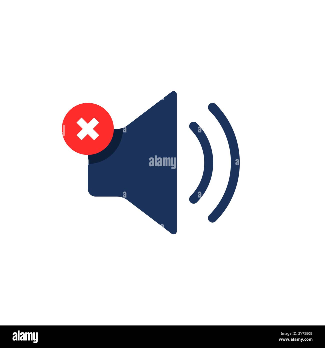 speaker like quiet please or silence button Stock Vector