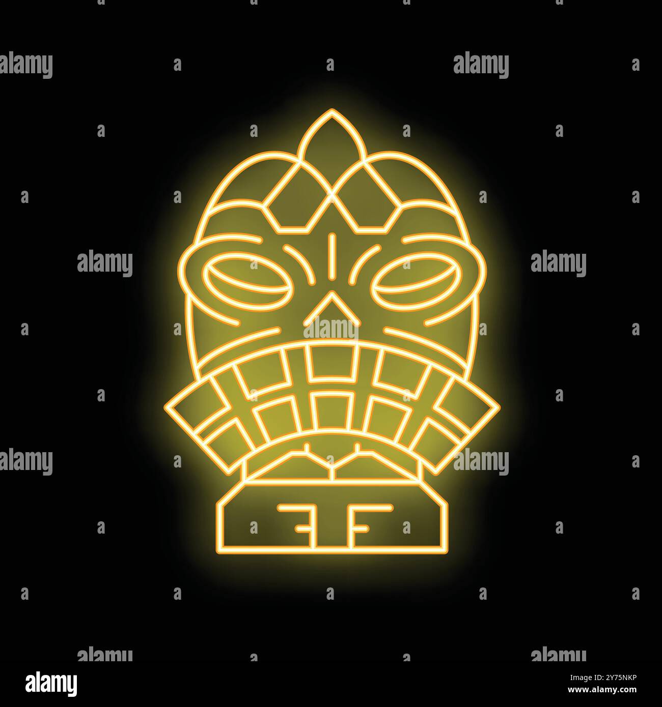 ADV PRO I573-b Panneau Lumineux Néon Tiki Bar Is Open Mask Display NR