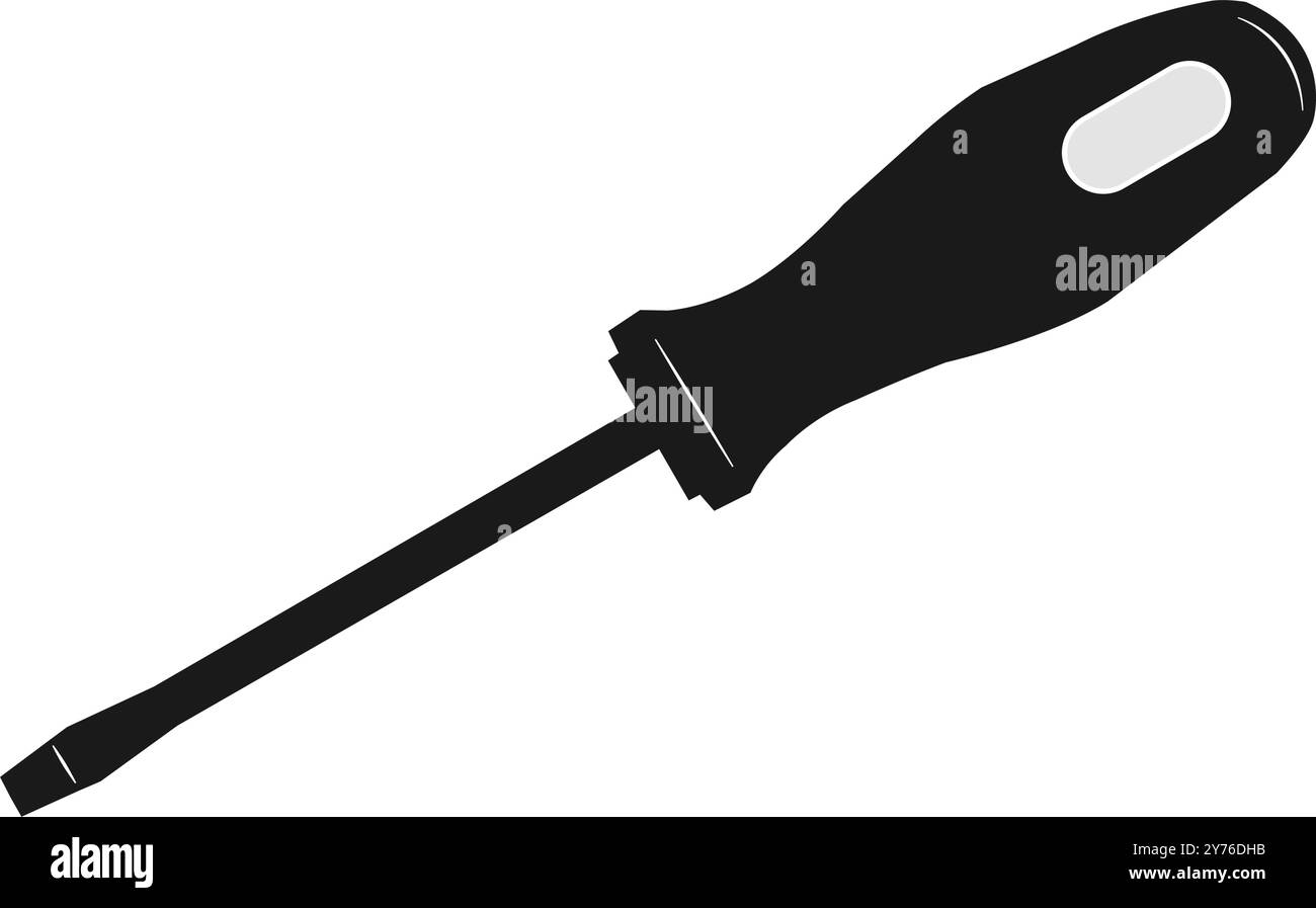 Screw driver icon vector flat design Stock Vector