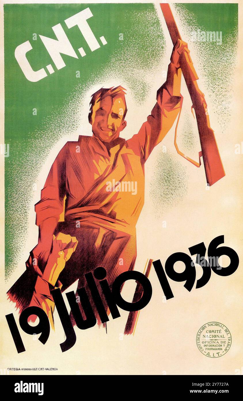 Cnt, the spanish civil war hi-res stock photography and