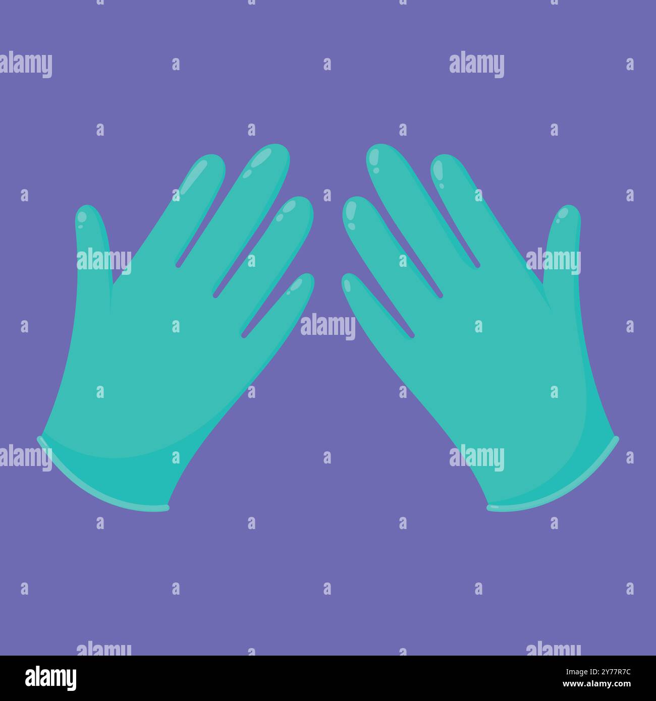 Doctor gloves icon vector. Surgery Gloves icon illustration. gloves vector Stock Vector