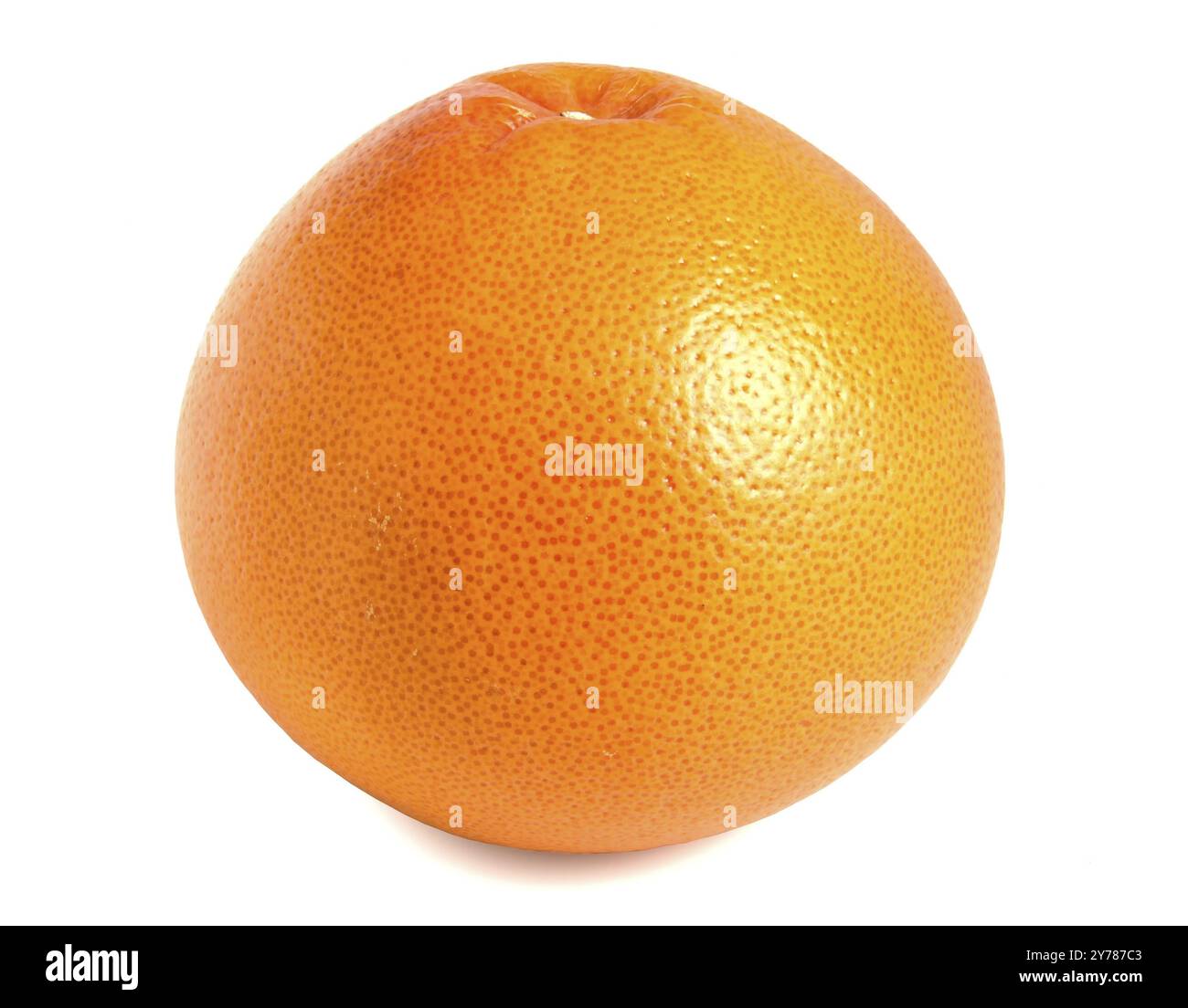 Grapefruit isolated on white background. Whole orange citrus Stock Photo