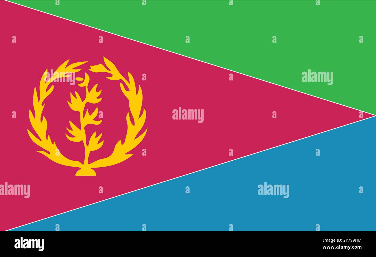 eritrea country flag icon vector illustration design Stock Vector