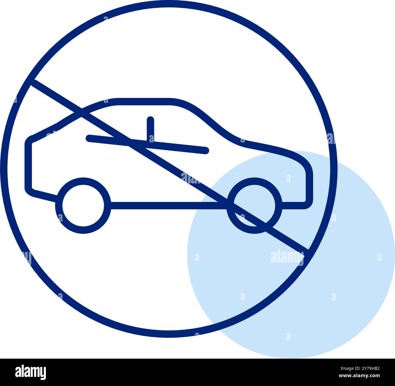 No parking sign icon outline Stock Vector Images - Alamy