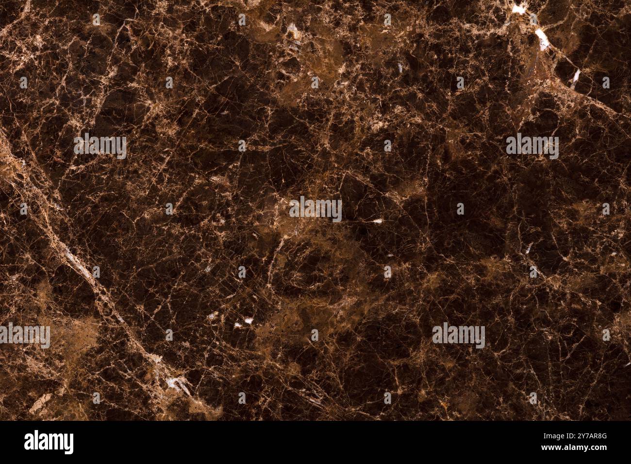 Polished brown marble with intricate veins, perfect for sophisticated interiors. Stock Photo