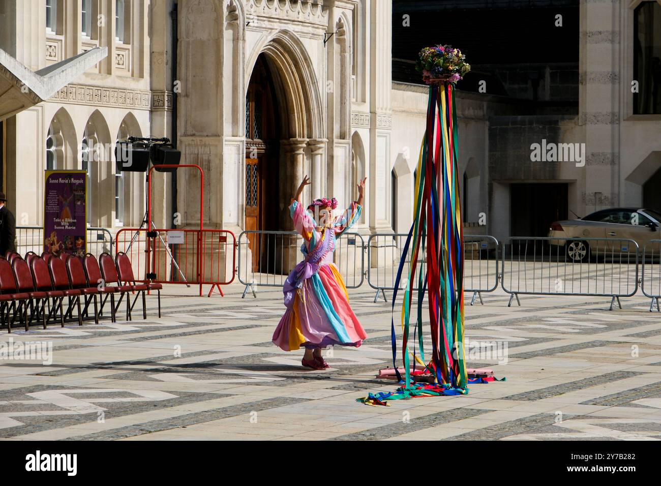 Guildhall Yard, London, UK. 29th Sept 2024. The 2024 Pearly Kings and