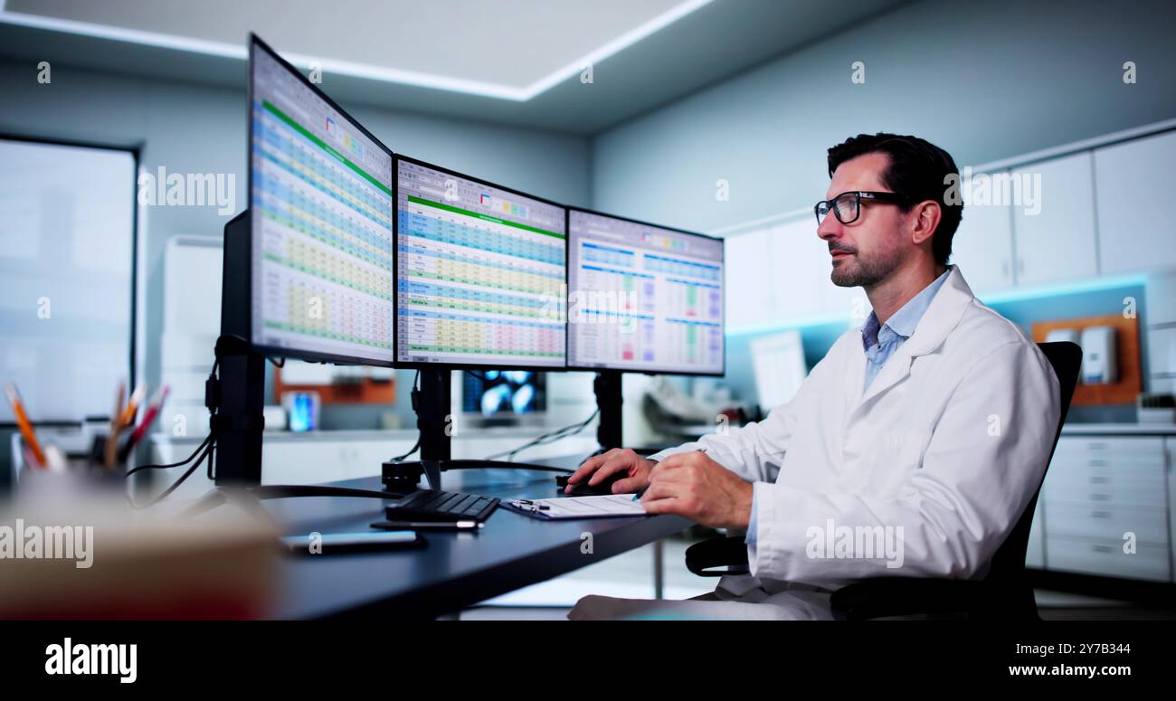 Medical Coding Bill And Billing Codes Spreadsheets Stock Photo