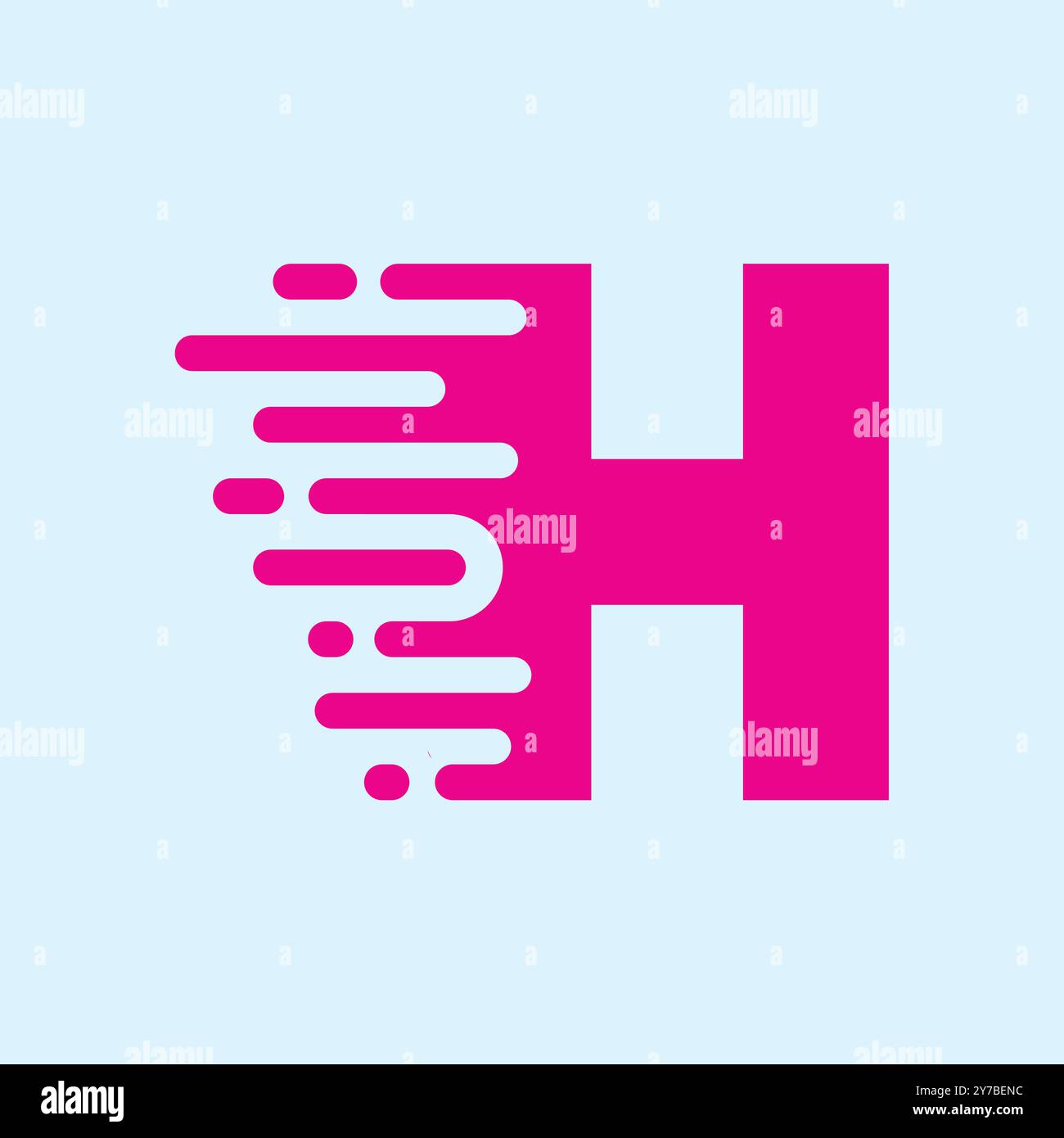 H Letter Logo Design Stock Vector