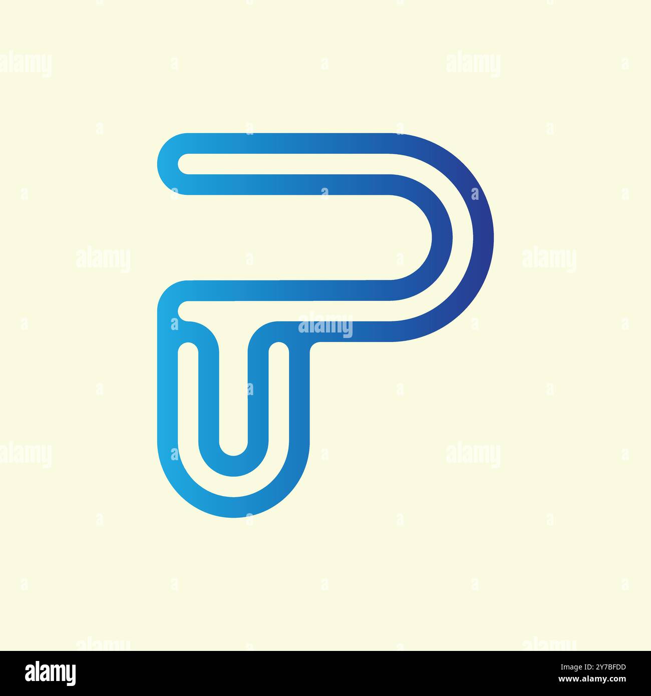 PU and UP Letter Logo Design Stock Vector