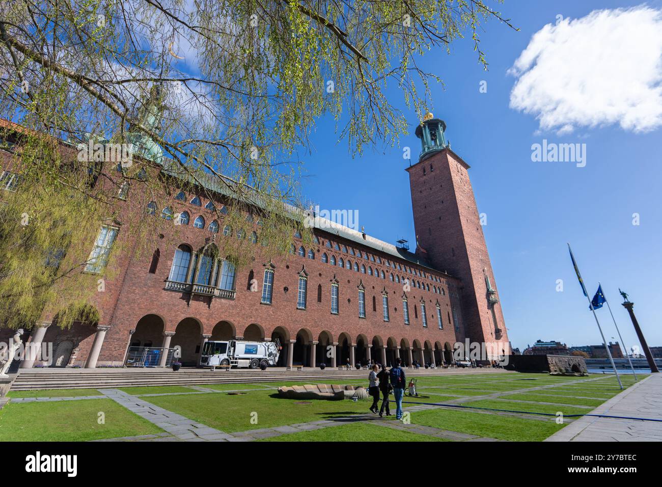Stockholm, Sweden - May 9, 2024: The iconic Stockholm City Hall, a ...