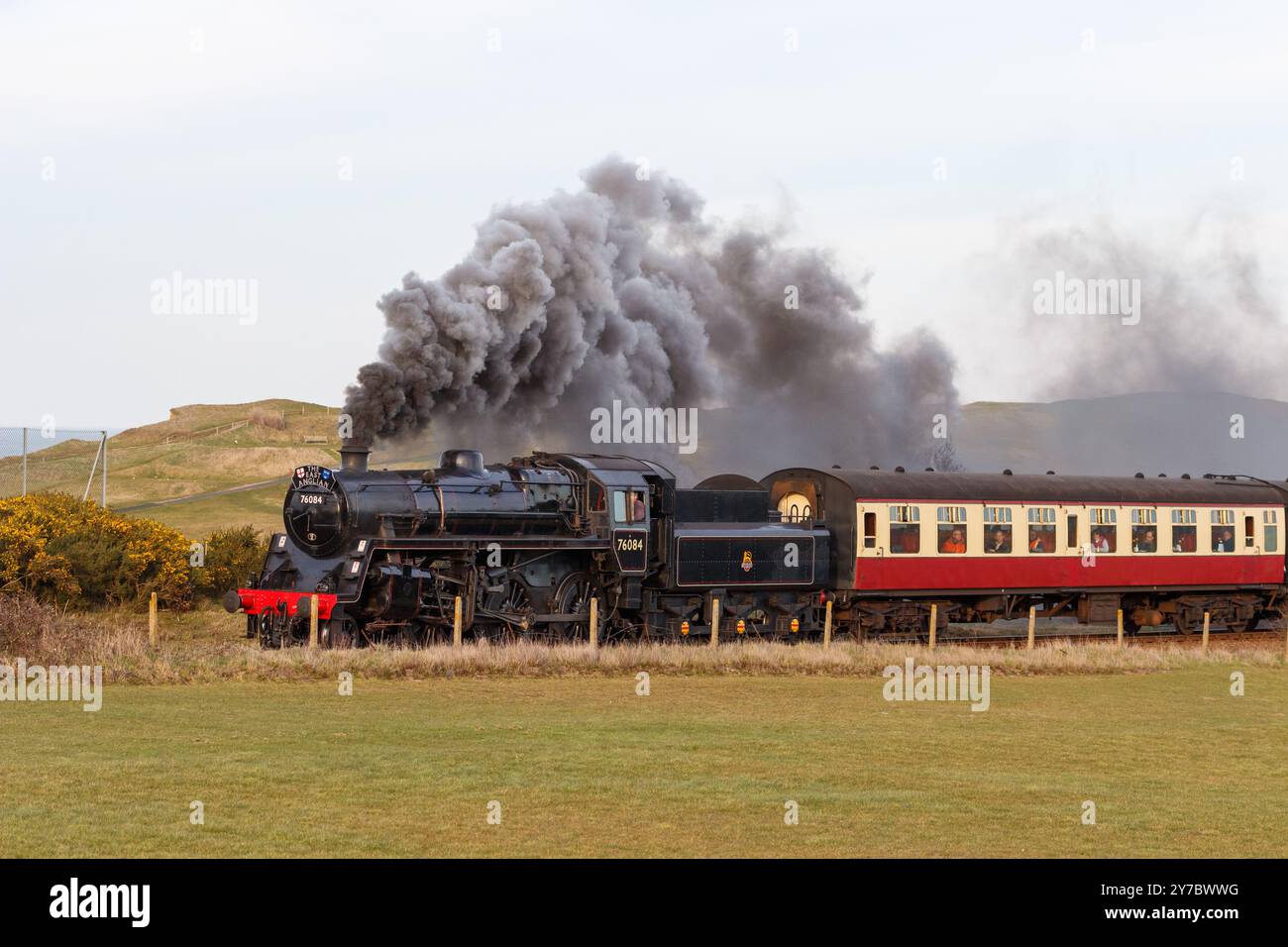 Steam trains on the North Norfolk Railway Stock Photo