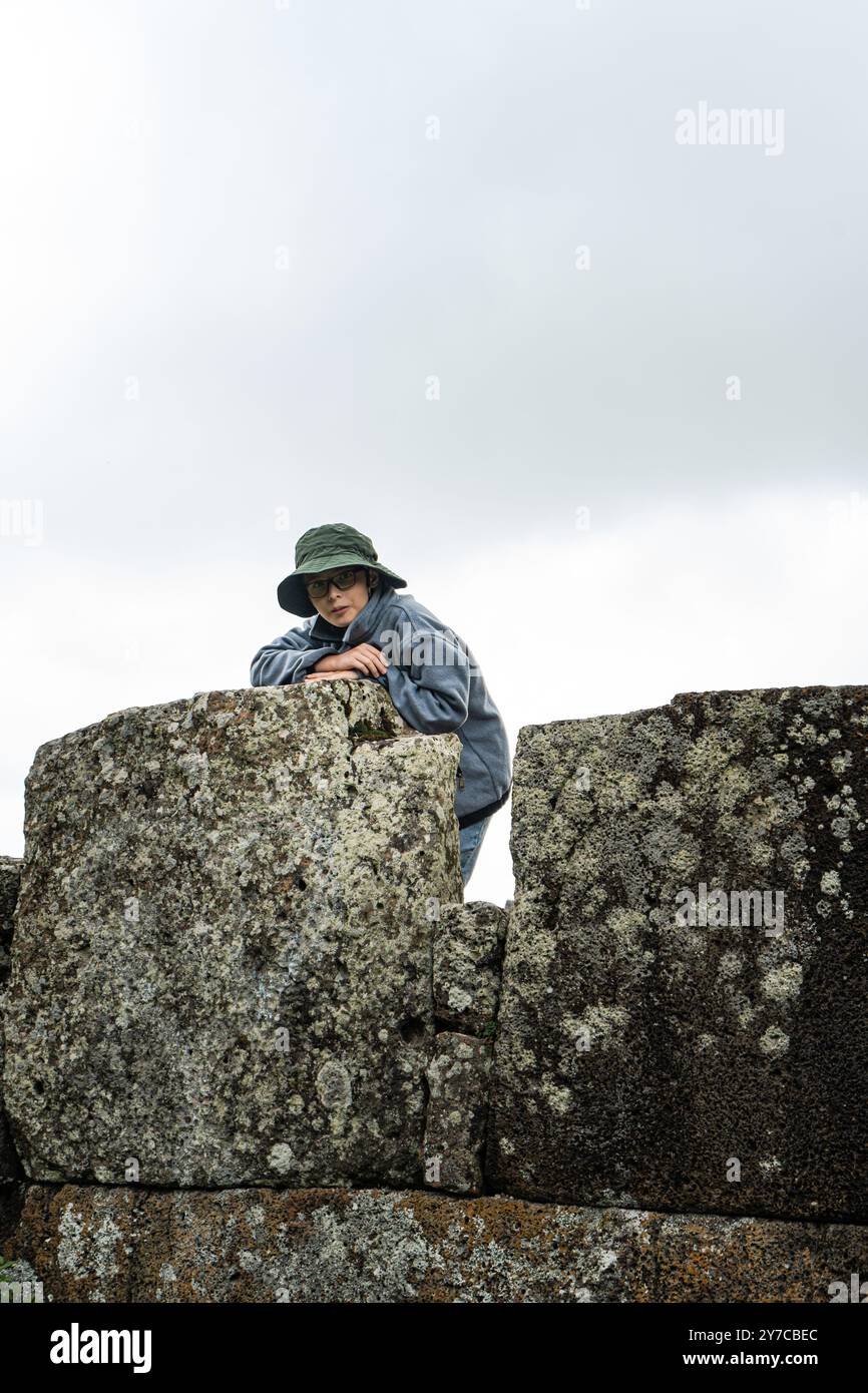 Famous megalith site in Georgia in summertime Stock Photo