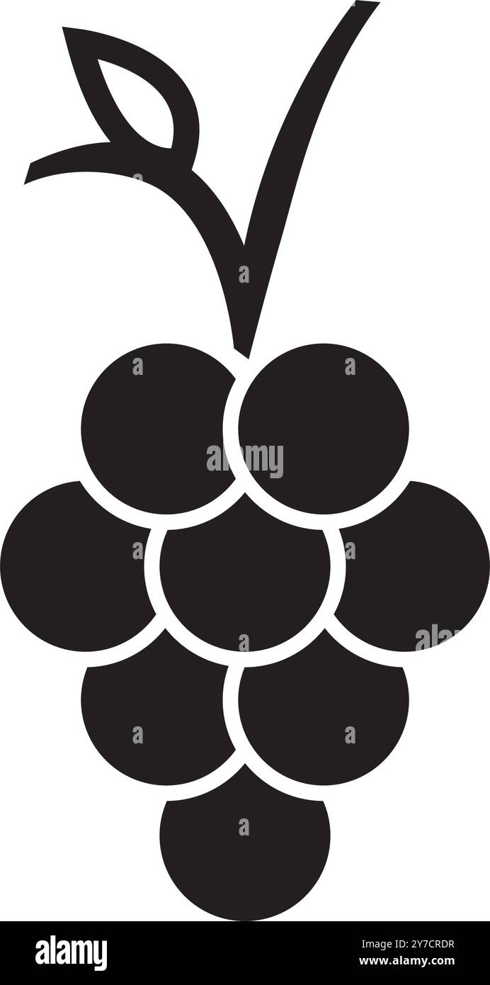 Grape fruit icon,vector illustration logo design Stock Vector