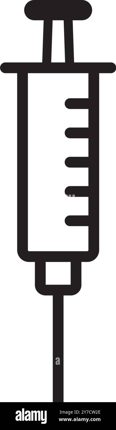 syringe icon vector illustration logo deisgn Stock Vector
