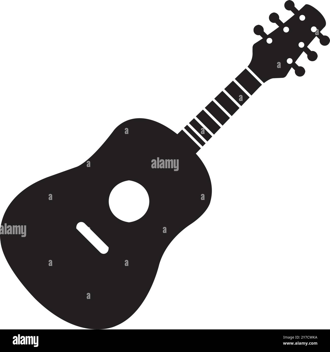 guitar icon vector ilustration logo design Stock Vector