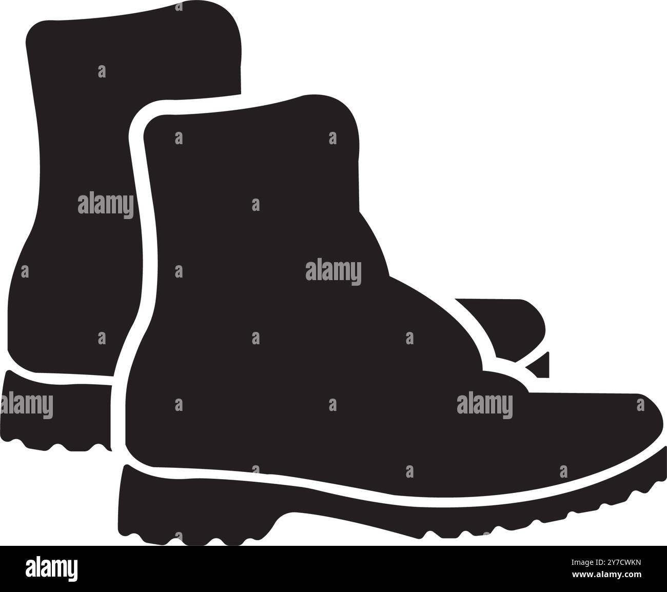boots icon vector illustration logo design Stock Vector