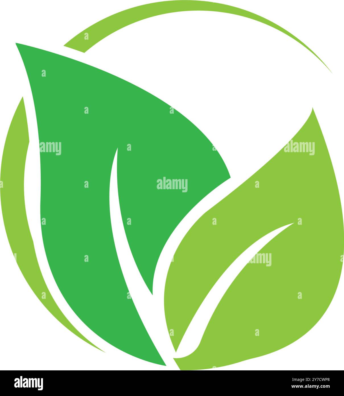 leaf  icon vector illustration logo design Stock Vector