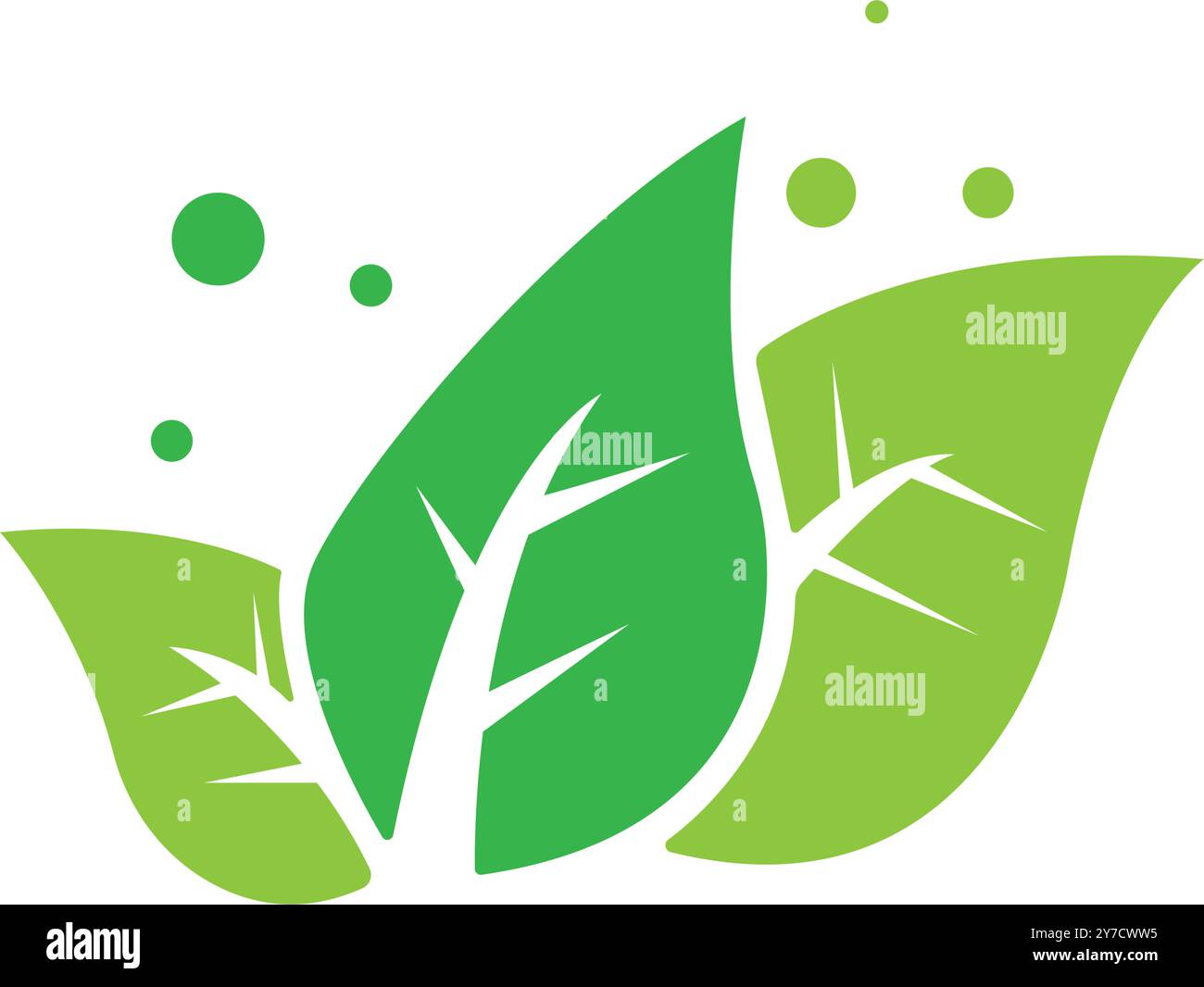 leaf icon vector illustration logo design Stock Vector Image & Art - Alamy