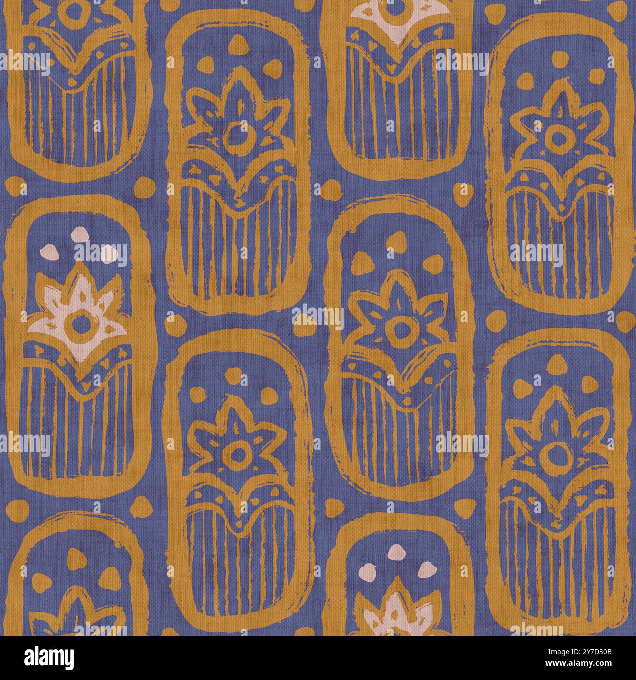 Vintage seamless floral pattern in Indian style. Retro Asian pattern ...