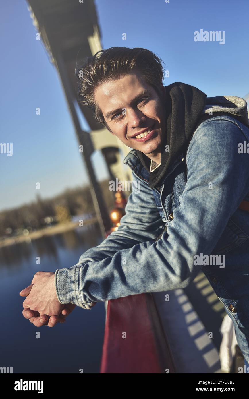 Handsome young man posing to the .camera Stock Photo