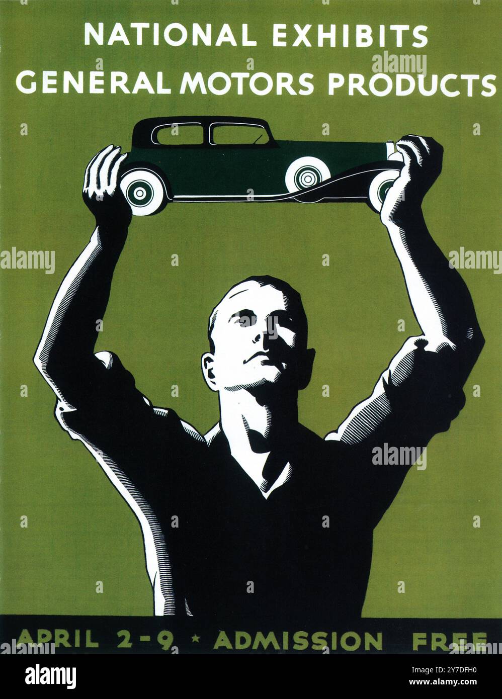 1930s National Exhibits General Motor Products Poster Stock Photo Alamy
