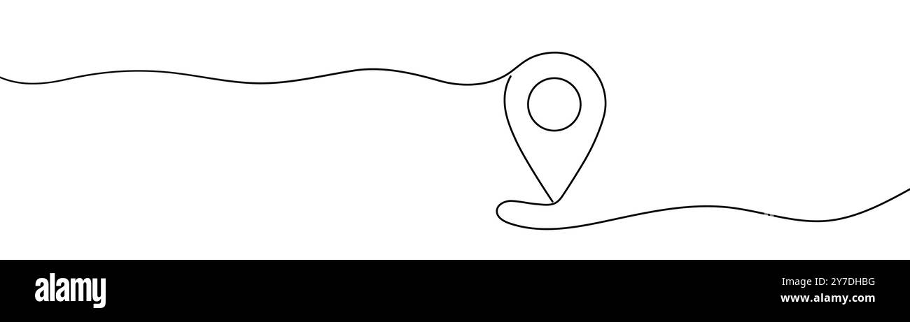 Doodle map pin icon. Location hand drawn vector icon Stock Vector Image ...