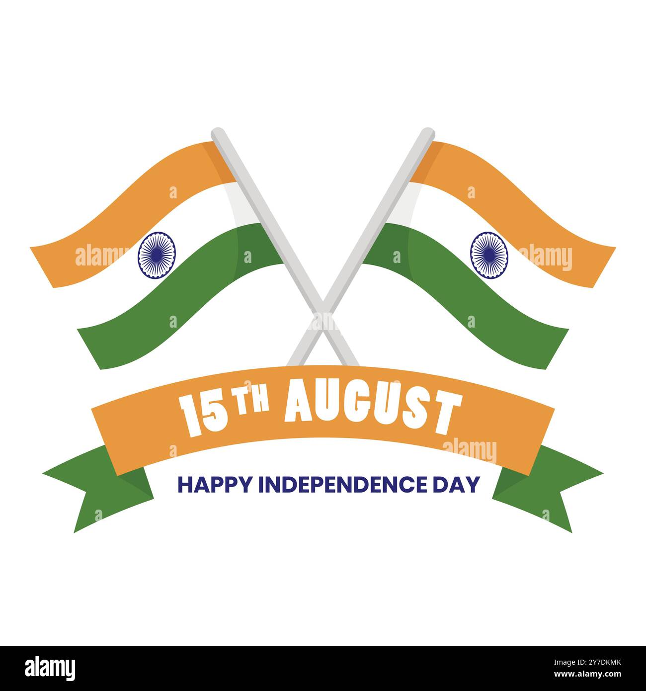 India independence day a poster of a happy independence day with flags ...