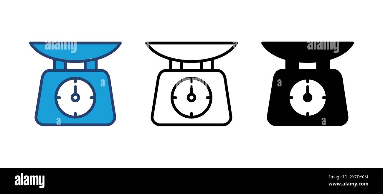 Scales icon vector. Weight scale icon Stock Vector