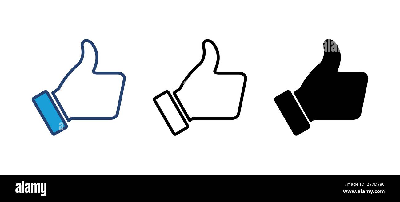 Thumbs up icon vector. Hand like. Like icon vector Stock Vector Image ...