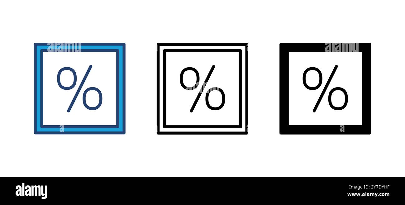 Discount icon vector. Discount tag icon. Stock Vector