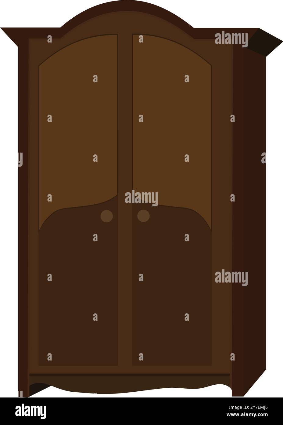 5x2.5 ft Wooden Cupboard with Drawer & Wheels - Dark Brown Storage -For Kids ,Baby For Cloths & Accessories main image 1